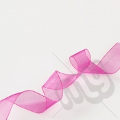 Fuschia Pink Organza Ribbon 10mm x 25 metres