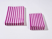 7 x 9 Pink Candy Stripe Paper Bags x 1000pcs